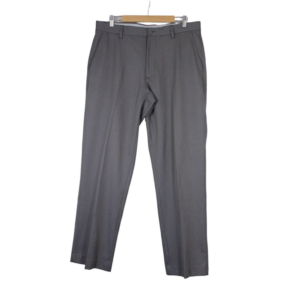 FJ Footjoy men's gray straight leg‎ performance golf stretch chino pants 36 x 32